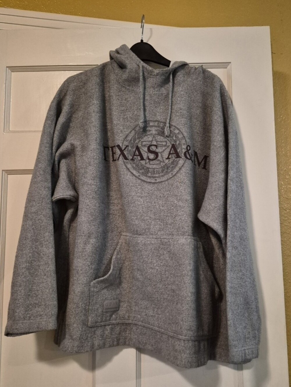 Vintage Texas A&M Aggies Gear for Sports Gray Pullover Hoodie Men's Large